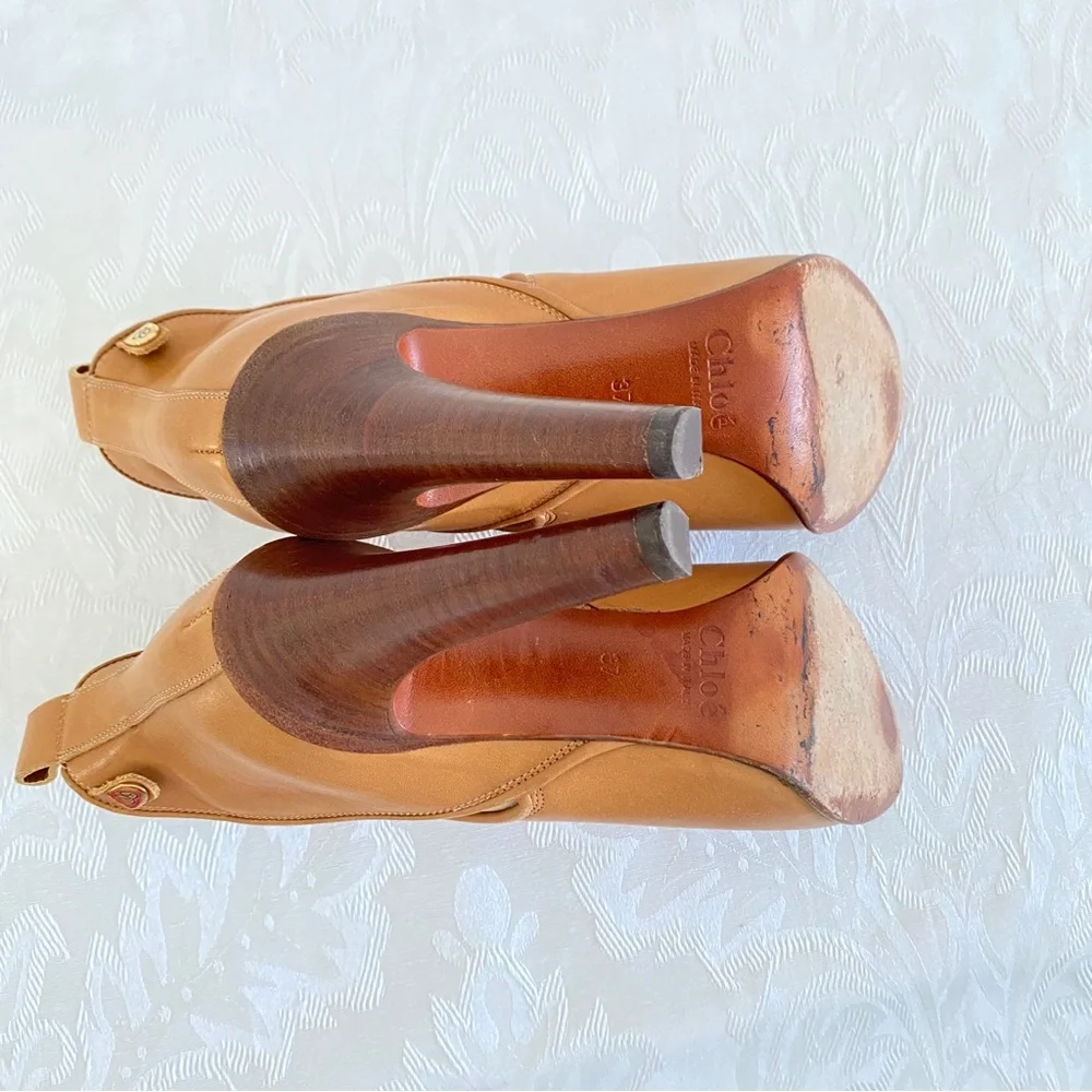 Chloe brown ankle boots - Picture 6 of 14